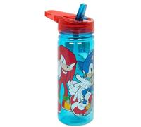 CARTOON Gourde en Tritan Sonic Knuckles Tails ecozen avec bouchon repliable, bouteille pour enfants 580 ml sans BPA