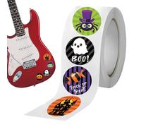 Cartoon Halloween Envelope Sealing Tape - 500 Sheets/Roll Decorative Sticker Tape For Notebooks, Letters & Gift Packaging, Cute Halloween Adhesive Labels - Party & Craft Use