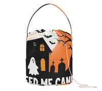Cartoon Halloween Feed Me Candy Storage Bags Portable Storage Crochet for Knitting Needles bulto para manualidades