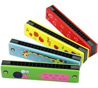 Cartoon Harmonica Pour Enfants,Harmonica Pour Enfants,Harmonica Enfants,Harmonica Débutant,16 Trous Double Rangée Diatonique,Harmonica De Bande Dessinée Pour Enfants,4 Pcs
