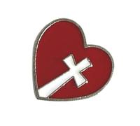 Cartoon Heart Pin Accessoire SAFE SAFE BATERING PIN ALLIAGE ALLIAGE Adaptée Femmes Jeunes Et Adolescents À La Recherche De Broche Du Cœur De Mode
