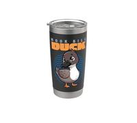 Cartoon Hook Bill Duck, oiseaux d'eau, amoureux des animaux, adorables canards Gobelet isotherme en acier inoxydable double paroi