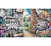 Cartoon-Image-Mixed-Graffiti Puzzle 1000 pièces Papier recyclé Jeux éducatifs Idée Cadeau Parfaite pour Adultes et Enfants de 12 Ans et Plus Beau Puzzle de décoration 70x50/1000 pièces