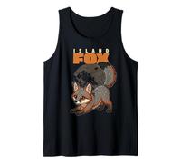Cartoon Island Fox Race Animal Lover Cute Foxes Débardeur
