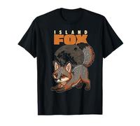 Cartoon Island Fox Race Animal Lover Cute Foxes T-Shirt