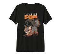 Cartoon Island Fox Race Animal Lover Cute Foxes T-Shirt Haut de Gamme