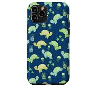 Cartoon Kawaii Womens Girls Kids Sea Turtle Lover Pattern Coque pour iPhone 11 Pro
