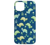 Cartoon Kawaii Womens Girls Kids Sea Turtle Lover Pattern Coque pour iPhone 15 Plus