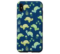 Cartoon Kawaii Womens Girls Kids Sea Turtle Lover Pattern Coque pour iPhone XS Max