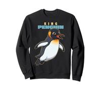 Cartoon King Pingouin Race Animal Lover Cute Pingouins Sweatshirt
