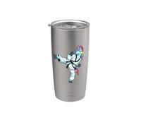 Cartoon Licorne fait Tang Soo Do Gobelet isotherme en acier inoxydable double paroi