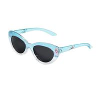 CARTOON Lunettes de soleil pour fille Cat Eye La Reine des Neiges avec Elsa UV400 Cat.3 Verres acryliques Monture polycarbonate pailleté Transparent Design élégant Disney Idée cadeau