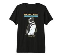 Cartoon Magellanic Pingouin Race Animal Lover Cute Pingouins T-Shirt Haut de Gamme