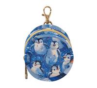 Cartoon mignon pingouin blanc bébé garçon porte-tétine étui porte-monnaie porte-monnaie sac de rangement pour articles de bébé