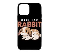 Cartoon Mini Lop Rabbit Lover Animal Lover Cute Lapins Coque pour iPhone 12 Mini