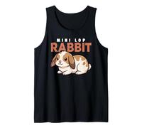Cartoon Mini Lop Rabbit Lover Animal Lover Cute Lapins Débardeur