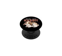 Cartoon Mini Lop Rabbit Lover Animal Lover Cute Lapins PopSockets PopGrip Adhésif