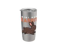 Cartoon Mini Rex Lapin Amoureux des animaux Lapins mignons Gobelet isotherme en acier inoxydable double paroi