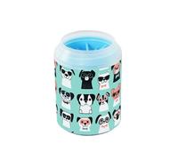 Cartoon Minimalist Dogs Lovely Green Réutilisable Pet Foot Cleaner Soft Silicone Brush Pets Supplies and Accessories for Small & Medium Dogs