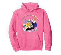 Cartoon Network Adventure Time Group Sweat à Capuche, Unisexe pour Adultes, Rose Vif, XL