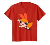 Cartoon Network Powerpuff Girls Blossom T-Shirt, Enfant, Rouge, 12 Ans