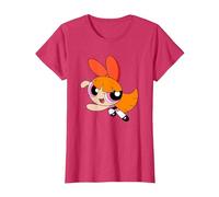 Cartoon Network Powerpuff Girls Blossom T-Shirt, Femme, Rouge Chiné, M