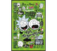 Cartoon Network Rick and Morty (Quotes) Maxi Poster, Papier, Multicolore, 61 x 91,5 cm