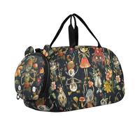 Cartoon Odd Fairy Sac de sport avec compartiment à chaussures Sac léger Weekender Danse pour l'école, le sport, les voyages