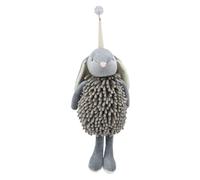 Cartoon Petit Lapin Serviette de bain fonctionnelle Animal Serviette de bain en microfibre douce Serviette sèche Décoration amusante pour salle de bain, salon, couloir (gris, 35 cm)
