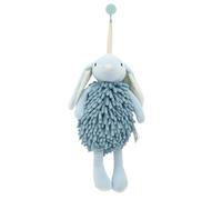 Cartoon Petit Lapin Serviette de bain fonctionnelle Animal Serviette de bain en microfibre douce Serviette sèche Décoration amusante pour salle de bain, salon, couloir (bleu, 35 cm)
