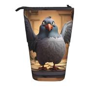 Cartoon Pigeon 1 trousse multifonction pour ranger et maquillage, convient pour le bureau et le transport quotidien, Noir , Taille unique, Pochette à monnaie