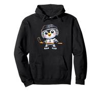 Cartoon Pingouin Joueur Hockey sur Glace Sweat à Capuche