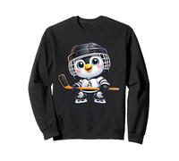 Cartoon Pingouin Joueur Hockey sur Glace Sweatshirt