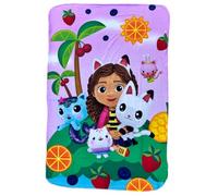 CARTOON Plaid Gabby's Dollhouse pour enfants 100 x 150 cm, couverture en polaire 100 % polyester doux 210 g/m²