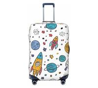 Cartoon Planet Housse de protection pour valise, univers spatial, élastique, anti-rayures, anti-poussière pour bagages de 55,9 à 61 cm, multicolore, S