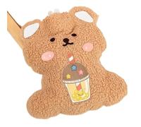 Cartoon Plush Bear Hot Water Bottle Filling Velvet Small Portable Student Hand Warmer Cute Warm Bag(02 750ml)