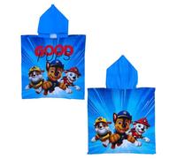 CARTOON Poncho de plage pour enfant - Taille 55 x 110 cm - En microfibre de polyester, Pat Patrouille., taille unique
