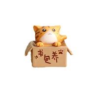 Cartoon Poor Box, Modèle Mignon de Chat pour la Maison, Décoration de Voitures, en Matériau en PVC Couleur Vibrante Utilisation Durable, Grande Idée , Conception Exquise, Décoration Polyvalente avec