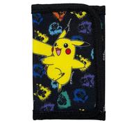 CARTOON Portefeuille avec fermeture à scratch Pikachu Pokémon accessoire pour enfants 13 x 8 cm