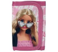 CARTOON Portefeuilles avec fermeture velcro accessoire de sac pour cartes pièces de monnaie billets pour enfants 13 x 8 cm, Barbie, 13 cm