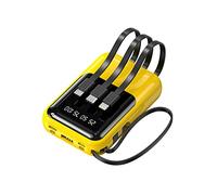 Cartoon Power Bank 10000 MAh Portable Creative est livré avec Une Banque d’Alimentation partagée à Quatre Fils (Couleur : Jaune, Taille : 8000mAh)