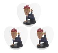 Cartoon President Lot de 3 désodorisants à suspendre pour voiture, maison, bureau, style blanc
