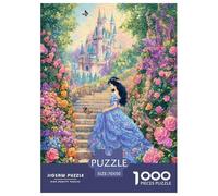 Cartoon Princess Puzzle 1000 Pièces Educa Jouet en Bois Jeu D'Intelligence Décoration Intérieure Jeu Éducatif Challenge Toy Adultes & Enfants des 14 Ans 70x50cm/1000pcs