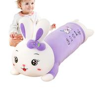 Cartoon Rabbit Cushion - Caractère Adorable en Peluche, Décoration De Lapin Endormie, Bouffon De Flop Huggable | Design d'oreiller Animal Ultra Doux Et Confortable, Expression en Peluche Collec