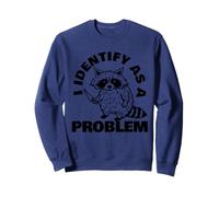 Cartoon Raton Laveur I Identify as a Problem Sweatshirt
