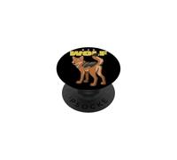 Cartoon Red Wolf Race Animal Lover Cute Wolves PopSockets PopGrip Adhésif