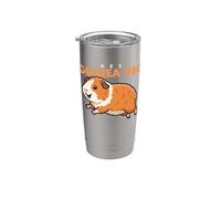 Cartoon Rex Cochon d'Inde Amant des Animaux Cochons d'Inde mignons Gobelet isotherme en acier inoxydable double paroi