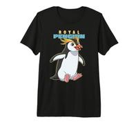Cartoon Royal Pingouin Race Animal Lover Cute Pingouins T-Shirt Haut de Gamme