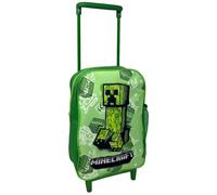 CARTOON Sac à dos de maternelle avec trolley sac d'école avec poignée extensible pour enfants, Minecraft, 30 x 22 x 10 cm
