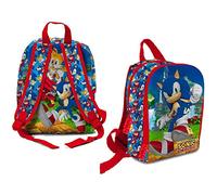 CARTOON Sac à dos maternelle Disney, Marvel, sac, école, loisirs, marche, mer, 28 x 22 x 10 cm, multicolore, Sonic, Thématique Sonic